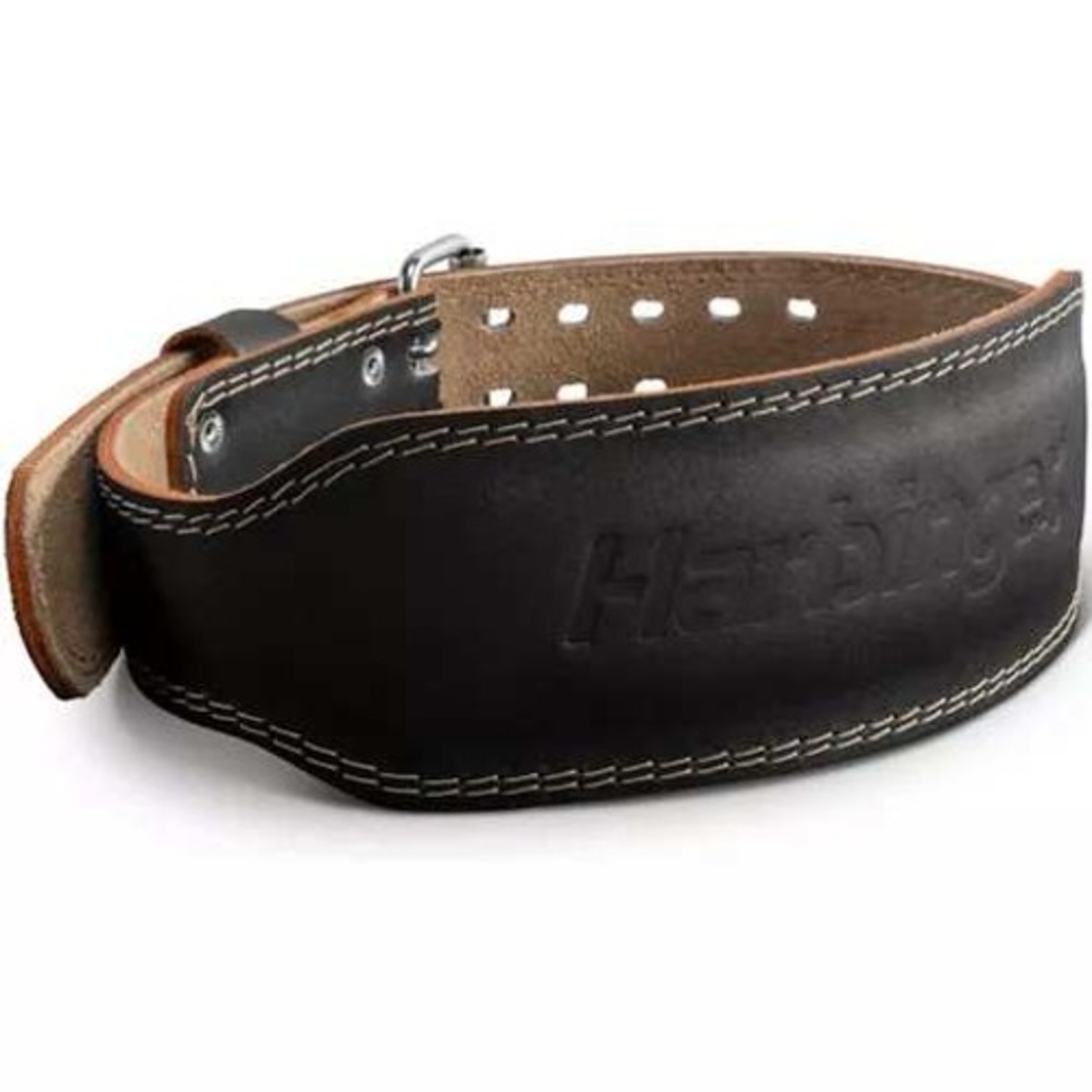 Harbinger 4 Inch Padded Leather Weightlifting Belt Mens Medium Black Gym Support